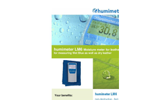Schaller - Model LM5 - Leather Moisture Handheld Meter - Brochure