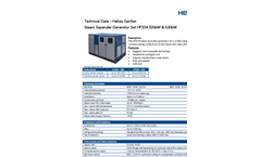Heliex - Model HP204 500kW & 630kW - Steam Expander Generator Set Brochure