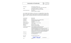 Feather - Disposable Blood Lancet Certificate - Brochure