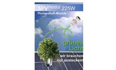Pv Modules (Electricity) Brochure
