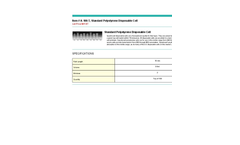 Model A-100-T - Standard Polystyrene Disposable Cell Datasheet