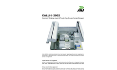 Zinsser - Model CALLI - Automated Liquid and Powder Handling Platform System - Brochure