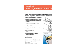 Model UHPV-100 - Ultra High Pressure Viscometer Brochure