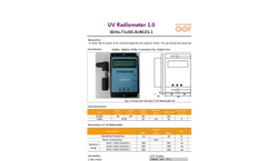 Genicom - Model GUVA-S12SC-I8H3 - UV Sensor Probe - Brochure