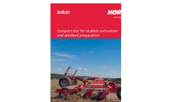 Joker - Model MT - Disc Harrows Brochure