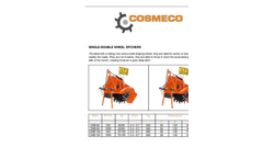 Cosmeco - Model CMB 80 - Single-Double Wheel Ditchers - Brochure