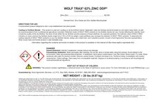 Koch - Model Wolf Trax Zinc DDP - Fertilizer Blend- Brochure