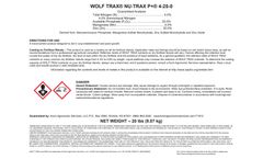 Koch - Model Wolf Trax NU-TRAX P+ - Fertilizer Blend- Brochure