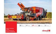 Dewulf - Model Enduro - Self-Propelled 4-Row Sieving Harvester - Brochure