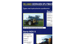 Delvano - Model HDV 8 - Mounted Sprayer - Brochure