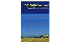 Delvano - Model ST - Self-Propelled Fixed Track Sprayer - Brochure