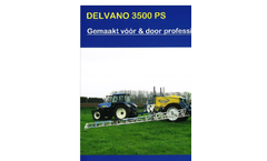 Delvano - Model TS 4200 - Compact Trailed Sprayer - Brochure