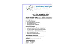 Silt Stop - Model APS 600 Series - Brochure