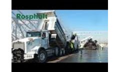Paving With Rosphalt Additives from Deck Preparation, Edge Sealer and Tack Coat Application to Final Video
