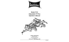 Landoll - Model 7500 Series VT Plus - Adjustable Vertical Tillage Machine -Manual