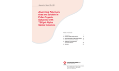 TSKgel Alpha - Model 4000 - Column Brochure