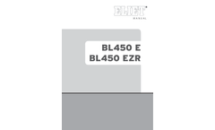Eliet - Model BL 450 E - Leaf Blowers Brochure