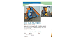 Jafix - Model TN 200 E - Bagging Scales Brochure