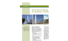 Air Emissions Testing for Midstream Facilities Brochure