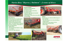 Evers - Model Orlov Vario - 4-Bar Disc Harrow - Brochure