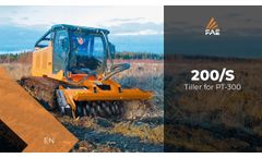 FAE Tracked Carrier with the 200/S Forestry Tiller - Video