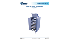 Gilson - Model Test-Master-TM-5 - Testing Screens - Manual