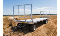 Farmtech - Model DPW 1800 - Three-Axle Flatbed Trailer
