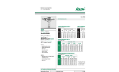  	Rain Bird - Model LFX600 - Low Flow Sprinkler - Brochure