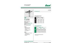 Rain Bird - Model 30H / 30WH - 3/4" (19 mm) Full Circle Brass Impact Sprinkler -  Brochure