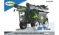 Grim - Model Serie GT - 3500 - Multi-Purpose Self-Propelled Stilt Sprayer - Brochure