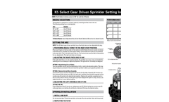 K-Rain - Rotary Nozzles Brochure