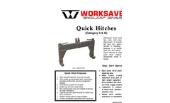 Worksaver - Model BSF-1523 - 3-PT Bale Spears Manual