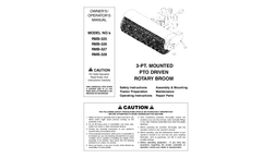 Worksaver - Model RMB - 3-Pt. Rotary Brooms - Manual