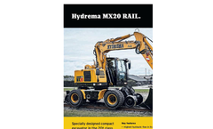 Hydrema - Model MX16 RAIL / MX20 RAIL - Rail Excavator - Brochure