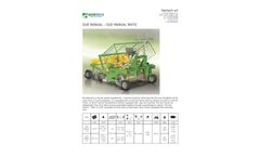 Hortech - Model DUE -MATIC - Tractor Pulled Manual Transplanting Machine - Brochure