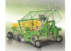 Hortech - Model DUE -MATIC - Tractor Pulled Manual Transplanting Machine