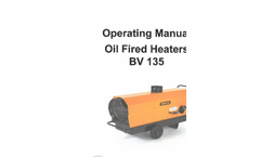 Model 1221135 - BV 135 - Indirect Fired Oil Heater - Brochure