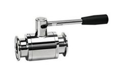 Adamant Valves - Model AV-2MFC Series - Sanitary Full Port Ball Valves with Tri-clamp Ends, Manual Type