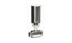 Adamant Valves - Model AV-2PFC Series - Sanitary Full Port Ball Valves with Tri-clamp Ends, Pneumatic Type