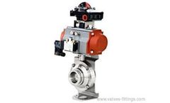 Adamant Valves - Model AV-2PS - Pneumatic Sanitary Standard Ball Valves