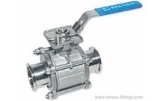 Adamant Valves - Model AV-2TP - 3-piece Sanitary Ball Valves