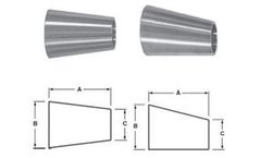 Adamant Valves - Model Sanitary Fittings - Butt-weld Reducers for Sanitary Pipeline Systems