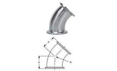 Adamant Valves - Model Sanitary Fittings - Sanitary Clamp Elbows for Pipeline Systems