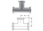 Adamant Valves - Model Sanitary Fittings - Sanitary Tees with I-Line Ends