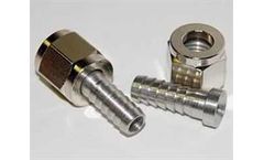 Adamant Valves - Model Sanitary Fittings - Barbed Swivel Nut - 1/4'' FFL to 5/16'' Barb