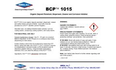 BCP™ 1015 - Organic Deposit Penetrant, Dispersant, Cleaner and Corrosion Inhibitor