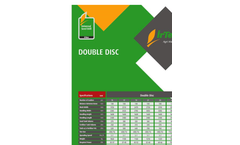Irtem -Double Disc Foot Planter - Brochure