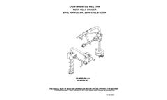 Ag-Meier - Model ED32 & ED44 - Post Hole Digger  - Manual
