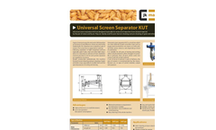 Model KUT - Vibration Screen Separator Brochure