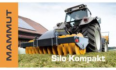 Silage compaction roller | MAMMUT SILO KOMPAKT - Video